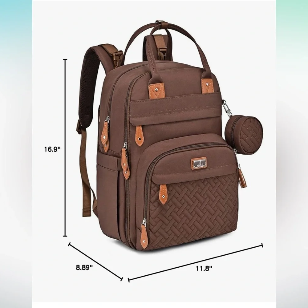 Brown diaper bag - Picture 2 of 9